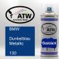 Preview: BMW, Dunkelblau Metallic, 130: 400ml Sprühdose, von ATW Autoteile West.